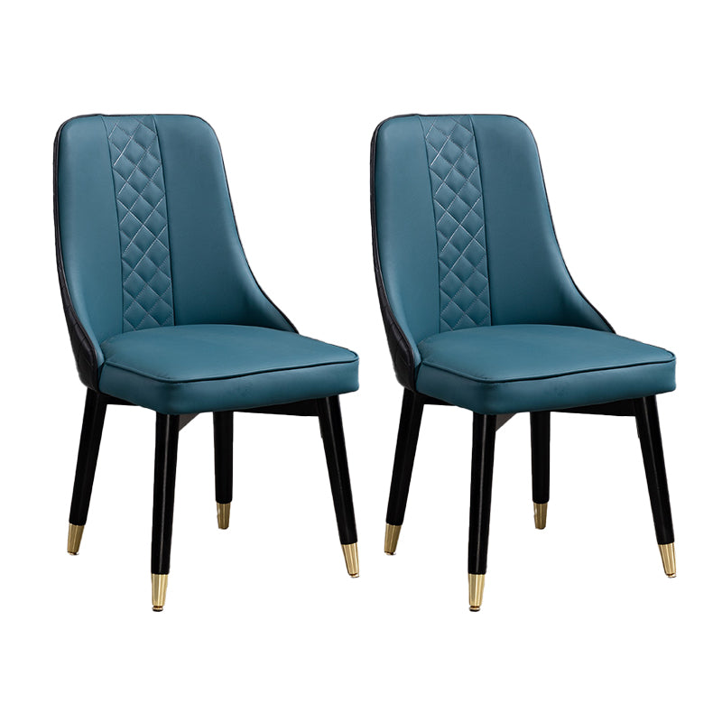Ensemble de chaises de salle à manger de cuisine scandinave Chaise Parsons en bois (Ensemble de 2)