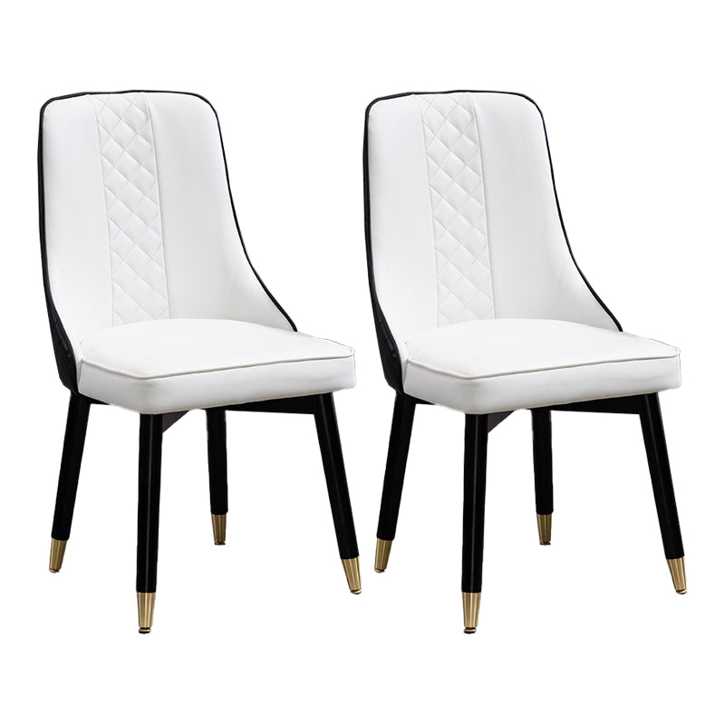 Juego de sillas de comedor de cocina escandinavas Silla Parsons de madera (juego de 2)