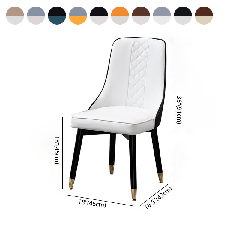 Juego de sillas de comedor de cocina escandinavas Silla Parsons de madera (juego de 2)