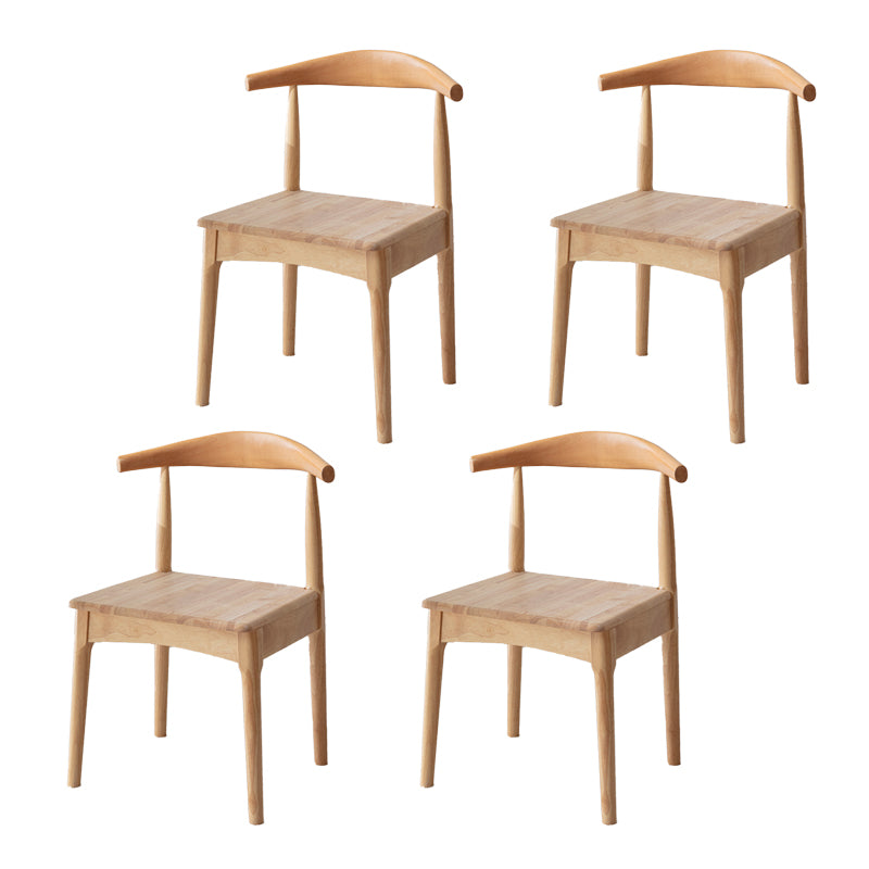 Chaise d'accompagnement scandinave intérieure en bois rembourré
