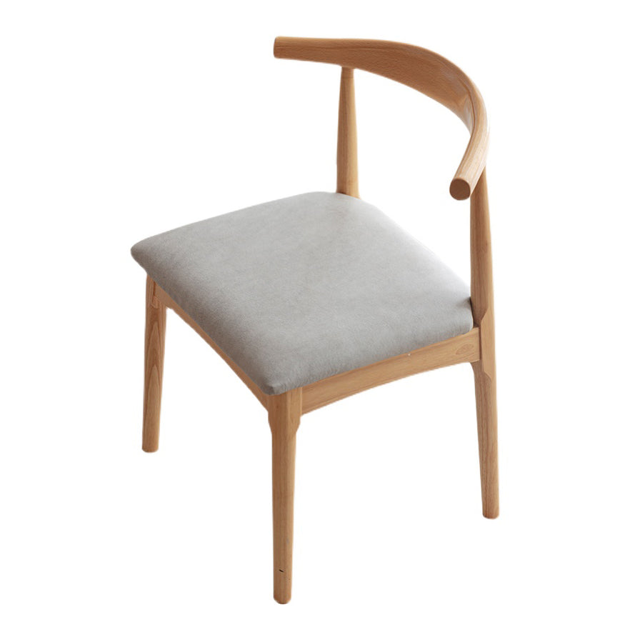 Chaise d'accompagnement scandinave intérieure en bois rembourré