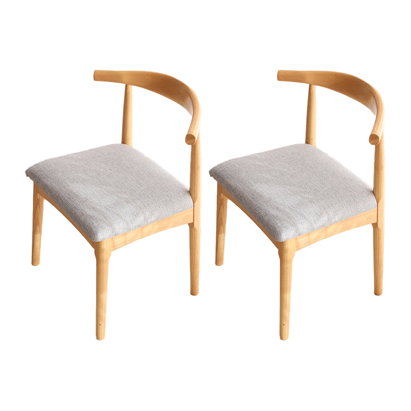 Chaise d'accompagnement scandinave intérieure en bois rembourré