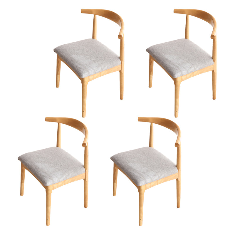 Chaise d'accompagnement scandinave intérieure en bois rembourré