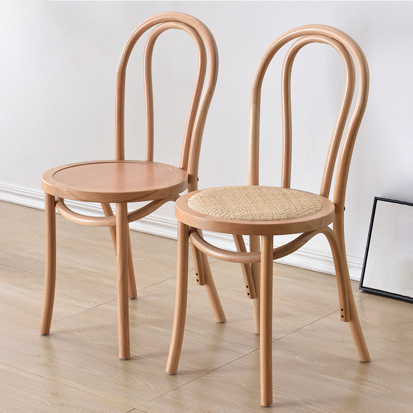 Silla de comedor de madera tradicional Windsor, silla sin brazos para uso doméstico