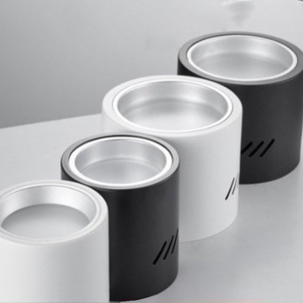 Cylinder Shape Ceiling Lamp Modern Aluminium 1 Light Flush Mount for Aisle Restaurant