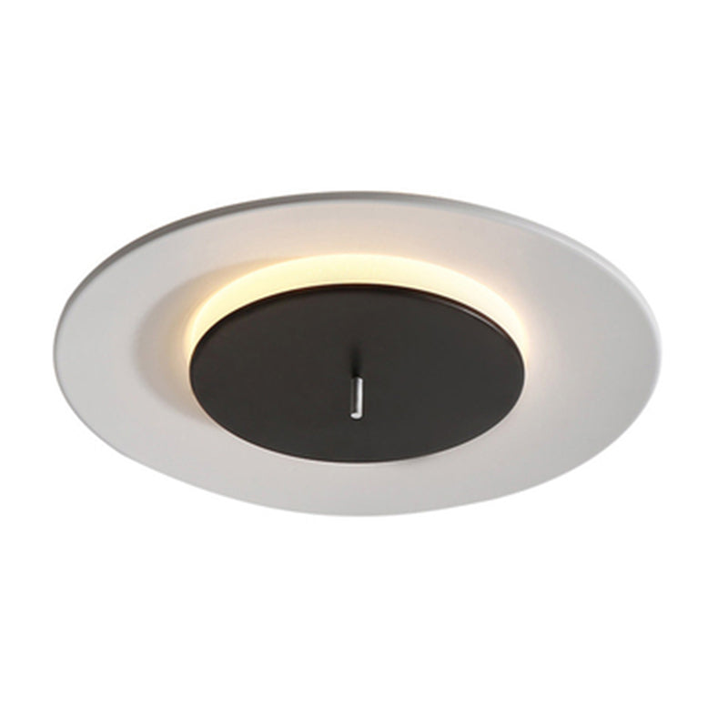 Wrought Iron LED Flush Mount in Modern Simplicity Acrylic Circular Ceiling Light for Cloakroom