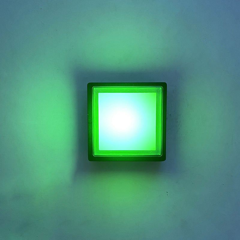 Contemporary Geometric Sconce Light Fixture Metal 1 Light LED Wall Mounted Light