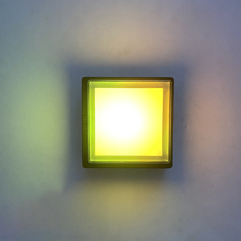 Contemporary Geometric Sconce Light Fixture Metal 1 Light LED Wall Mounted Light