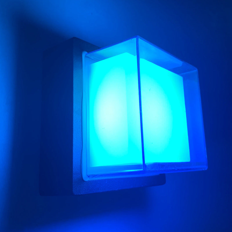 Luz de luz geométrica contemporánea de metal 1 luz LED MALED MALED MALED