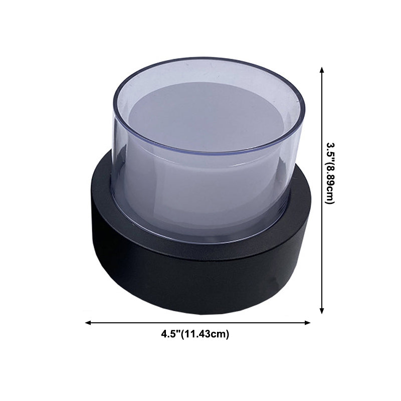 Contemporary Geometric Sconce Light Fixture Metal 1 Light LED Wall Mounted Light