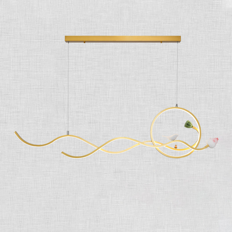 Modern Island Lighting Resin 3-Light Chandelier Light Fixture for Office