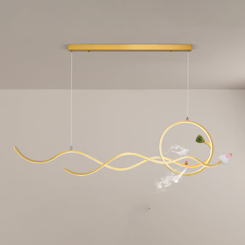 Modern Island Lighting Resin 3-Light Chandelier Light Fixture for Office