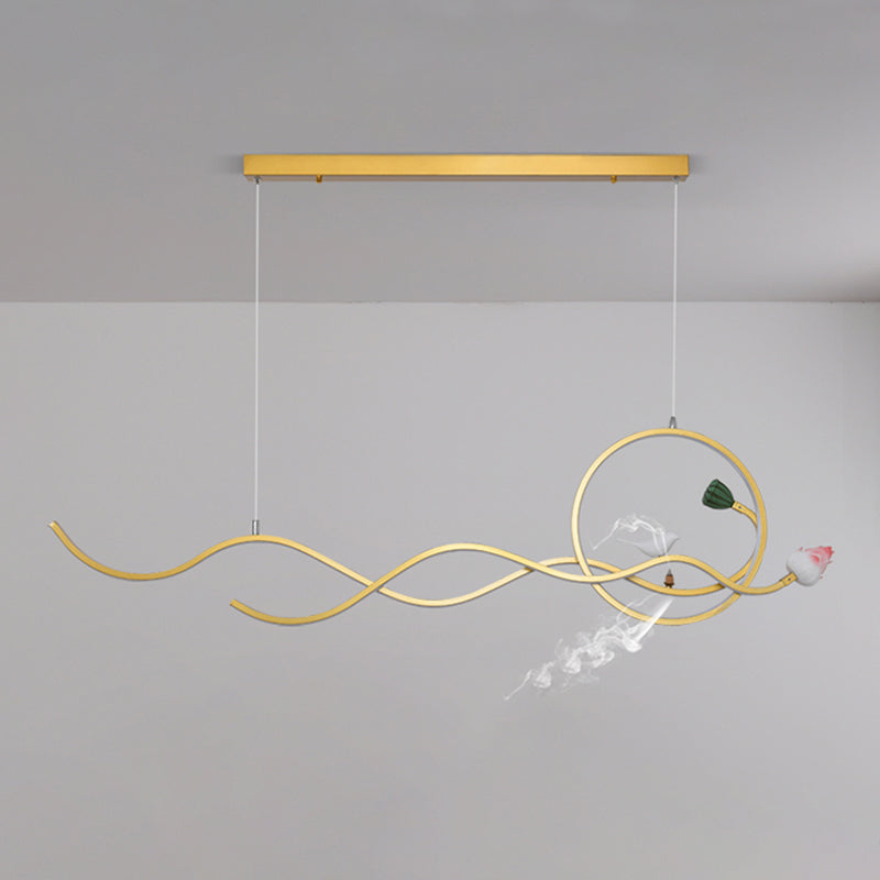 Modern Island Lighting Resin 3-Light Chandelier Light Fixture for Office