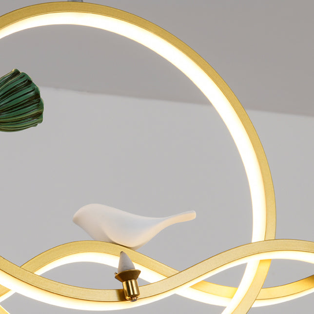 Modern Island Lighting Resin 3-Light Chandelier Light Fixture for Office