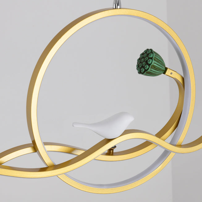 Modern Island Lighting Resin 3-Light Chandelier Light Fixture for Office