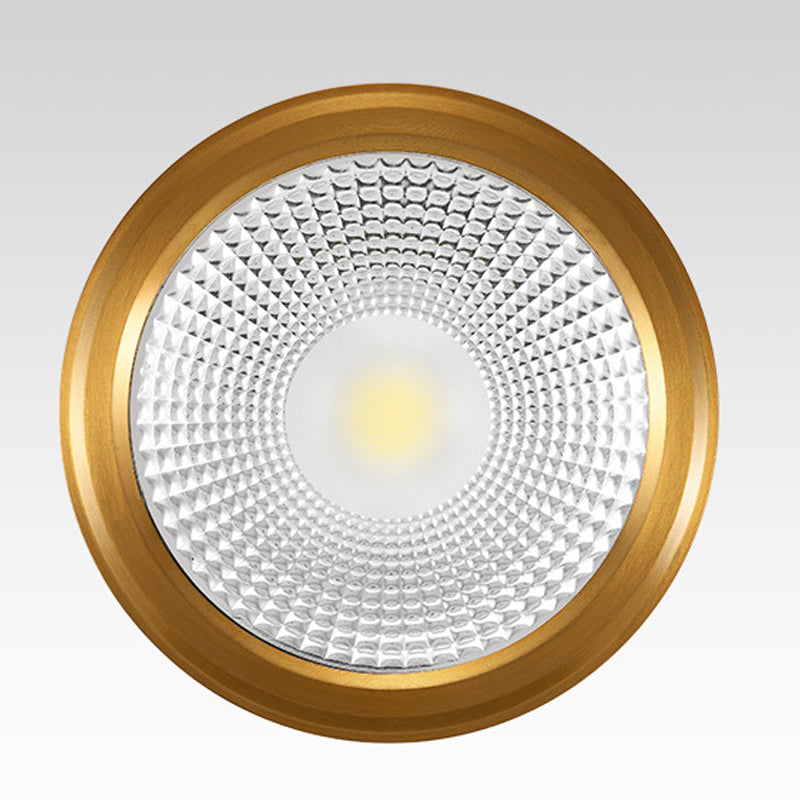 Plafonnier LED en forme de cylindre, moderne, en aluminium, 1 lumière, encastré, pour allée, chambre à coucher