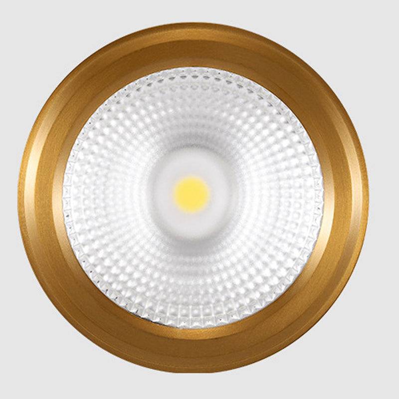 Plafonnier LED en forme de cylindre, moderne, en aluminium, 1 lumière, encastré, pour allée, chambre à coucher
