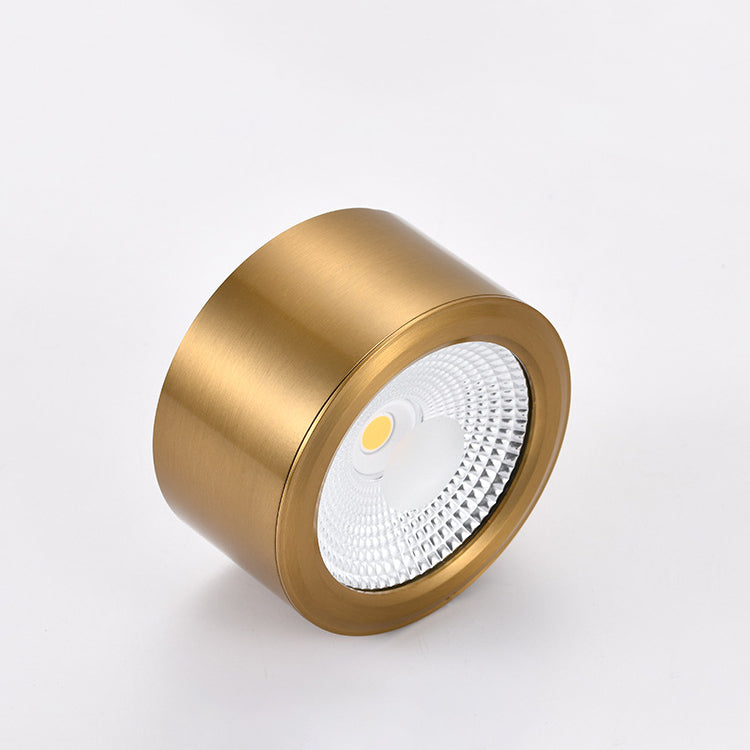 Plafonnier LED en forme de cylindre, moderne, en aluminium, 1 lumière, encastré, pour allée, chambre à coucher