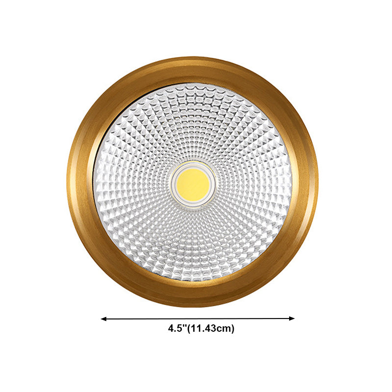 Plafonnier LED en forme de cylindre, moderne, en aluminium, 1 lumière, encastré, pour allée, chambre à coucher