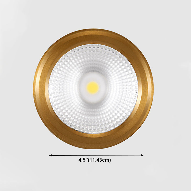 Plafonnier LED en forme de cylindre, moderne, en aluminium, 1 lumière, encastré, pour allée, chambre à coucher