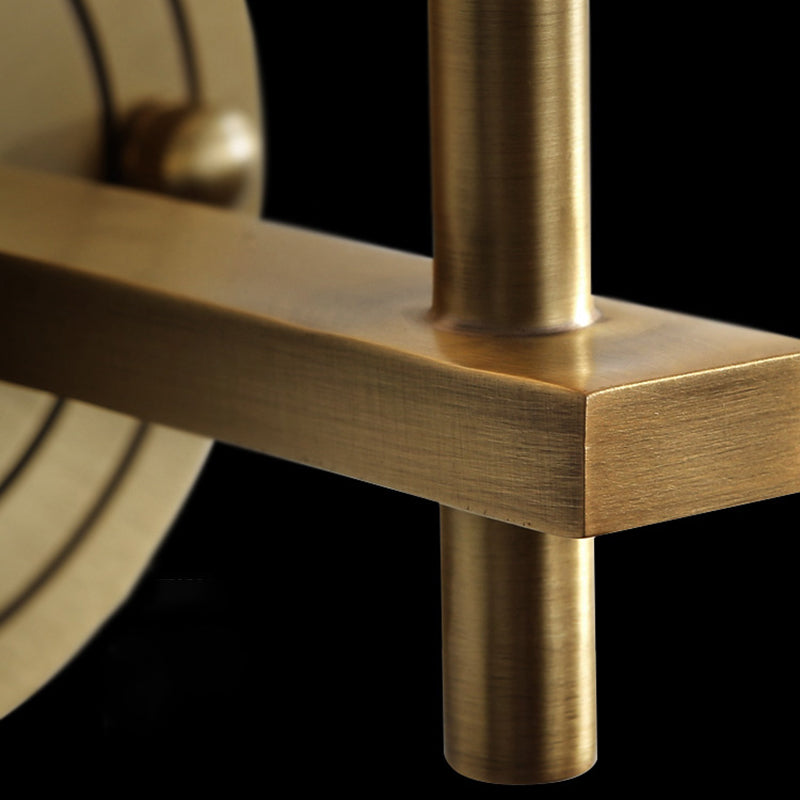 Tombra de bolas Multi-luces de pared de pared moderna lámpara de montaje en pared de cristal en latón