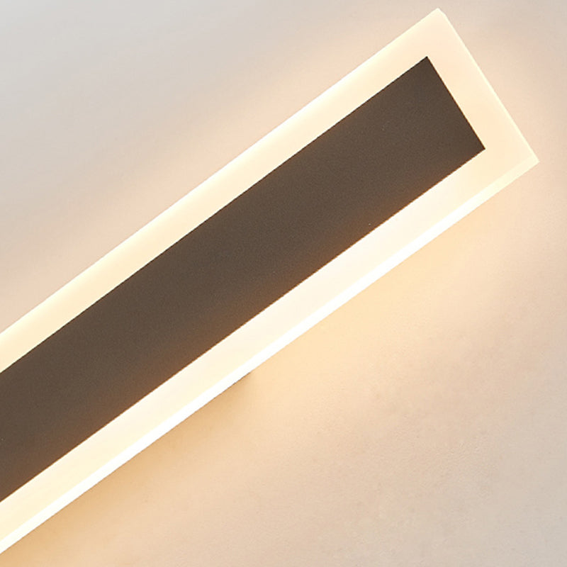 Lámparas de pared lineales de estilo contemporáneo 1 Metal 1 luces montadas en la pared ligera