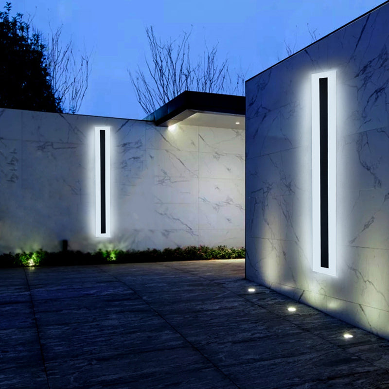 Lámparas de pared lineales de estilo contemporáneo 1 Metal 1 luces montadas en la pared ligera