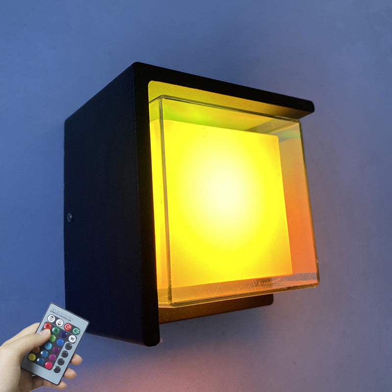 Lámparas de luz geométricas contemporáneas de metal 1 lámparas de pared ligeras