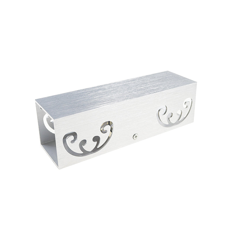 Contemporáneo de lámpara rectangular lámpara de metal 2 luces LED MALED MALED