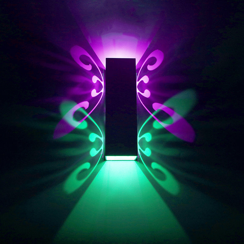 Contemporáneo de lámpara rectangular lámpara de metal 2 luces LED MALED MALED