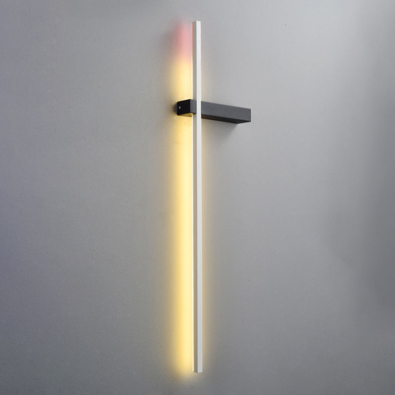 1 Light Metal Linear Wall Lighting Modern Style Wall Mounted Light Fixture