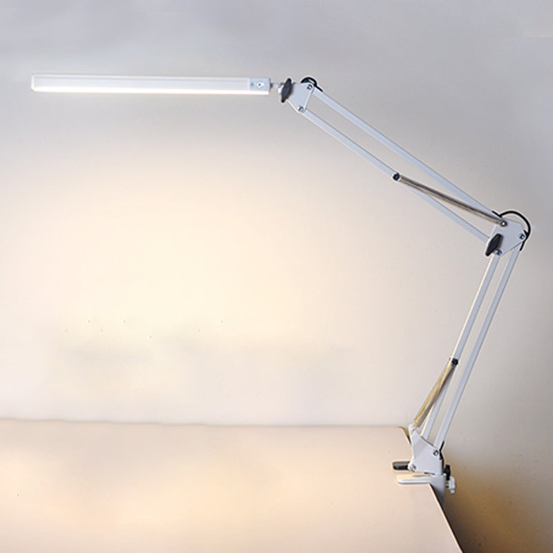 Lampada da scrivania a LED di apprendimento moderno in metallo lampada da tavolo singolo per camera da letto