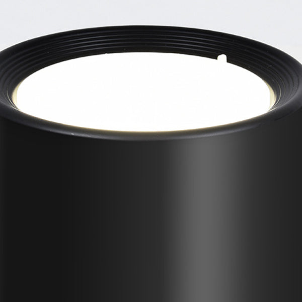 Plafonnier LED en forme de cylindre en fer moderne, 1 lumière, encastré pour couloir, salon