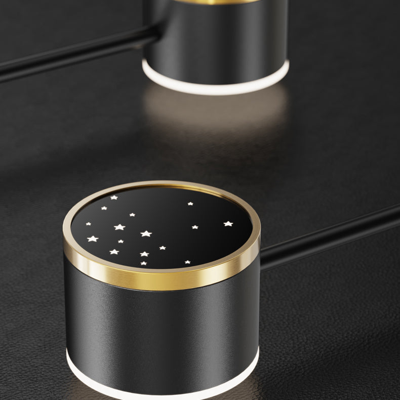 Black Iron Hanging Pendant Lights Contemporary Hanging Lamps for Living Room