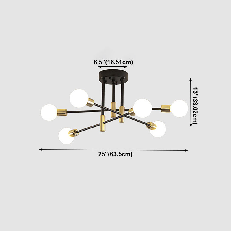 Black Hanging Pendant Lights Modern Metal Hanging Lamps for Living Room