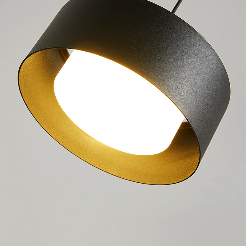 Acryl cirkelvormige ledhanglamp in moderne beknopte stijl smeedijzeren hanglampje voor slaapkamer