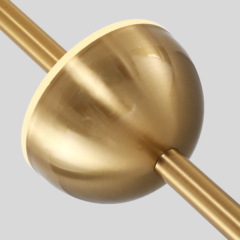 Lampada appesa a LED in bronzo acrilico nella moderna luce a sospensione in metallo elettroplato in stile creativo