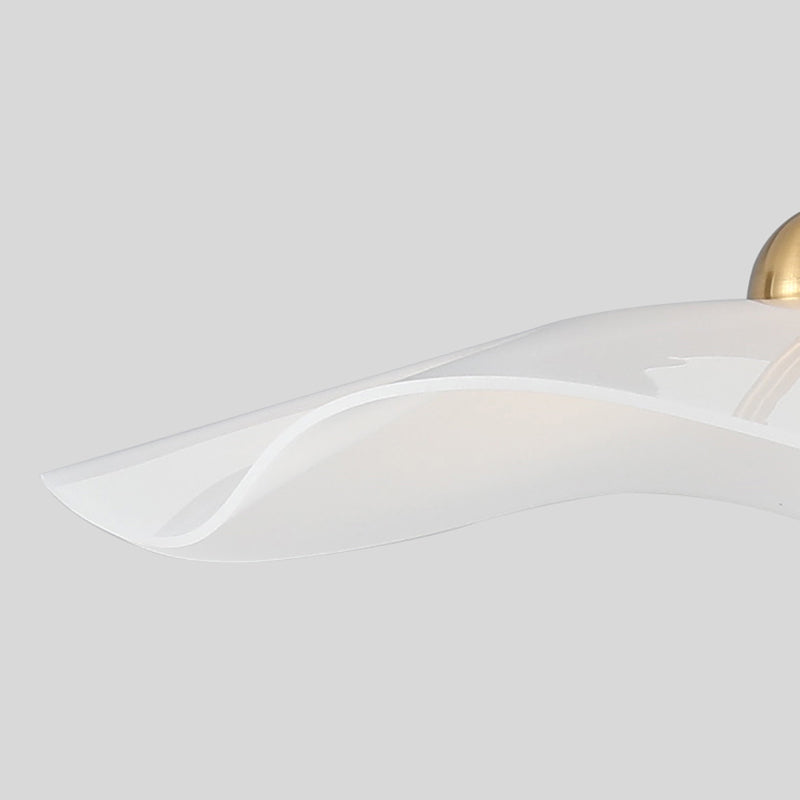 Acryl Bronze Led Hanging Lamp in moderne creatieve stijl Electroplate Metal Pendant Light