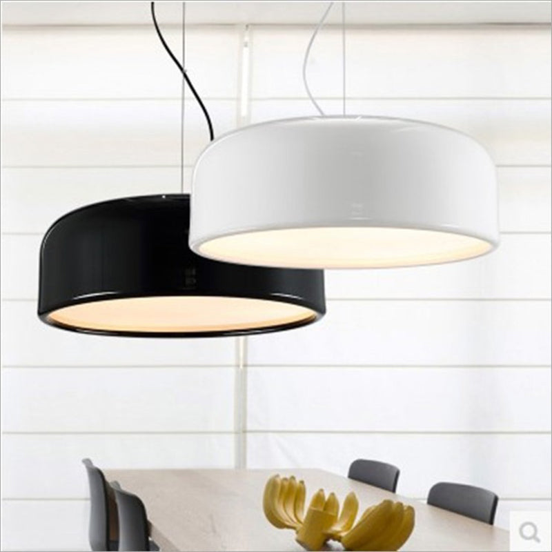 Postmodern Style Bowl Shade Hanging Light Metal 2 Light Pendant Lamp for Study