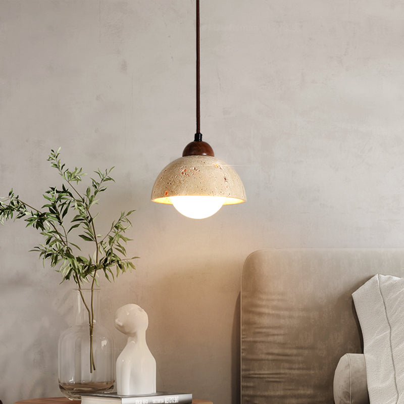Unieke schaduw hangende verlichting moderne stijl steen 1 lichte hanglamp voor restaurant