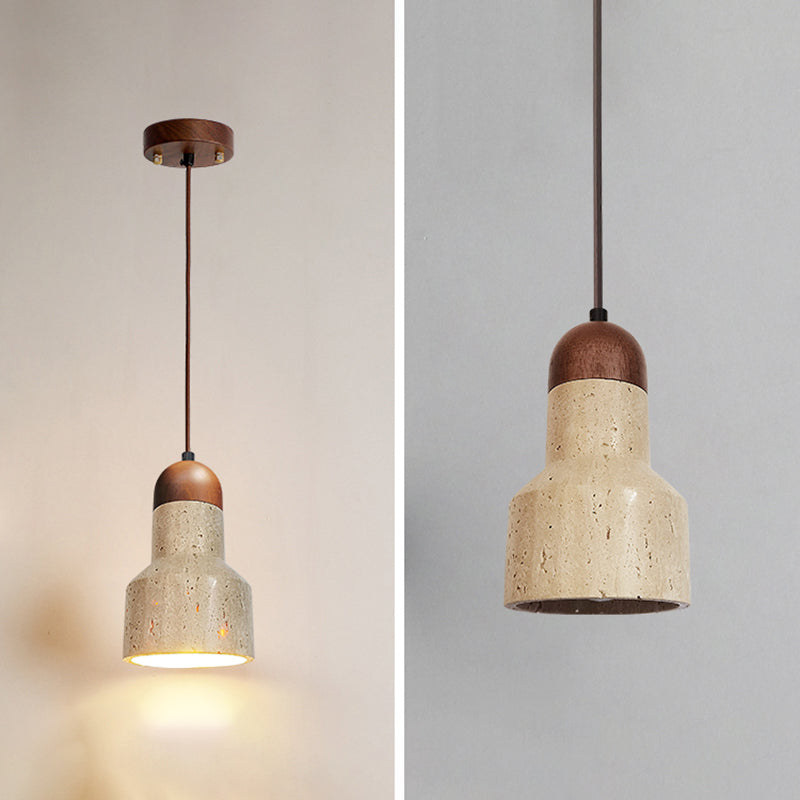 Unieke schaduw hangende verlichting moderne stijl steen 1 lichte hanglamp voor restaurant