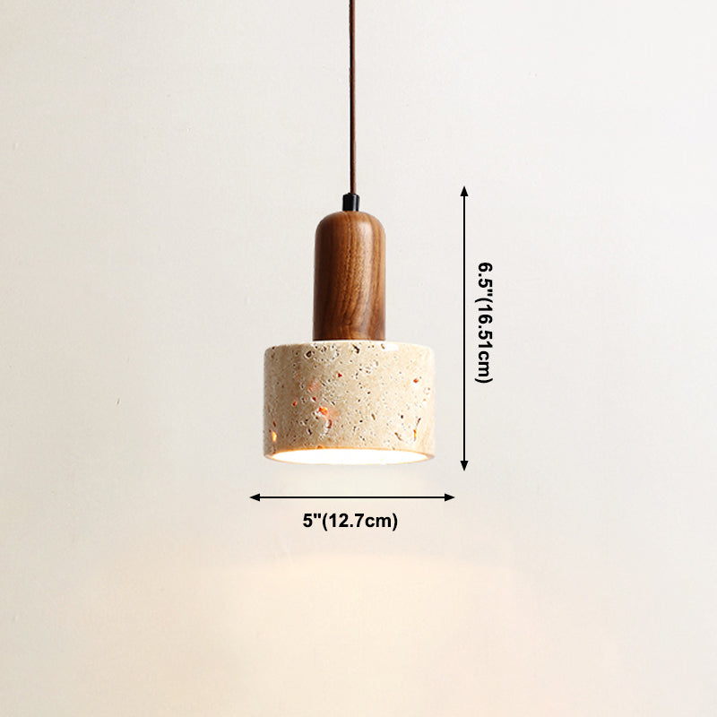 Unieke schaduw hangende verlichting moderne stijl steen 1 lichte hanglamp voor restaurant