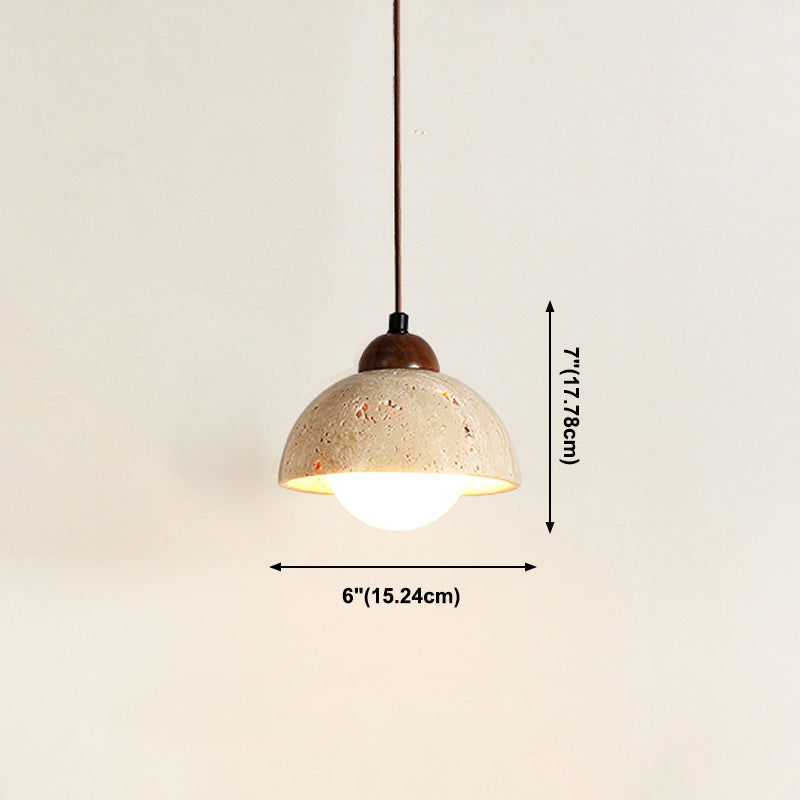 Unieke schaduw hangende verlichting moderne stijl steen 1 lichte hanglamp voor restaurant