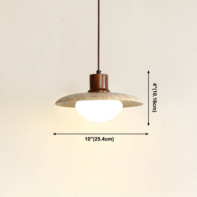 Unieke schaduw hangende verlichting moderne stijl steen 1 lichte hanglamp voor restaurant