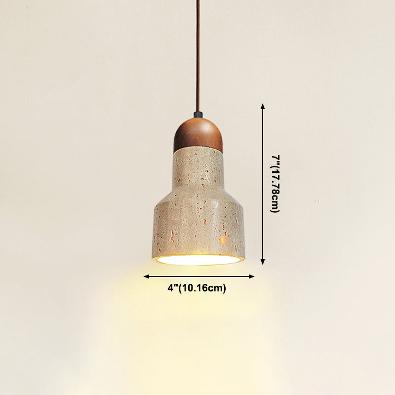 Unieke schaduw hangende verlichting moderne stijl steen 1 lichte hanglamp voor restaurant