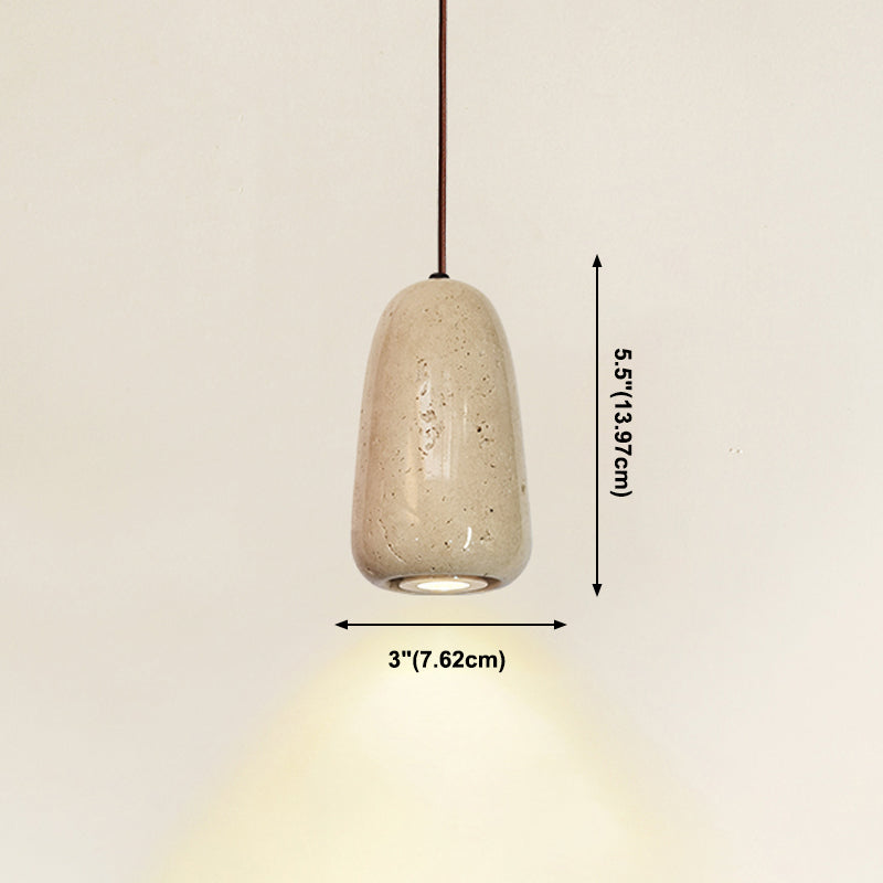 Unieke schaduw hangende verlichting moderne stijl steen 1 lichte hanglamp voor restaurant