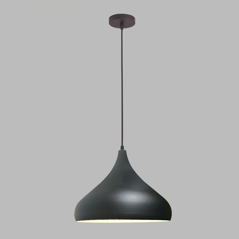 Metalen pot cover Hanging Lights Modern Macaron Style 1 Head Hanging Mount Mount Fecture voor Cafe