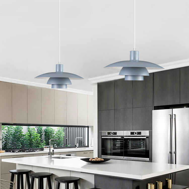 Lámpara colgante geométrica de aluminio nórdico moderno para el comedor para comedor