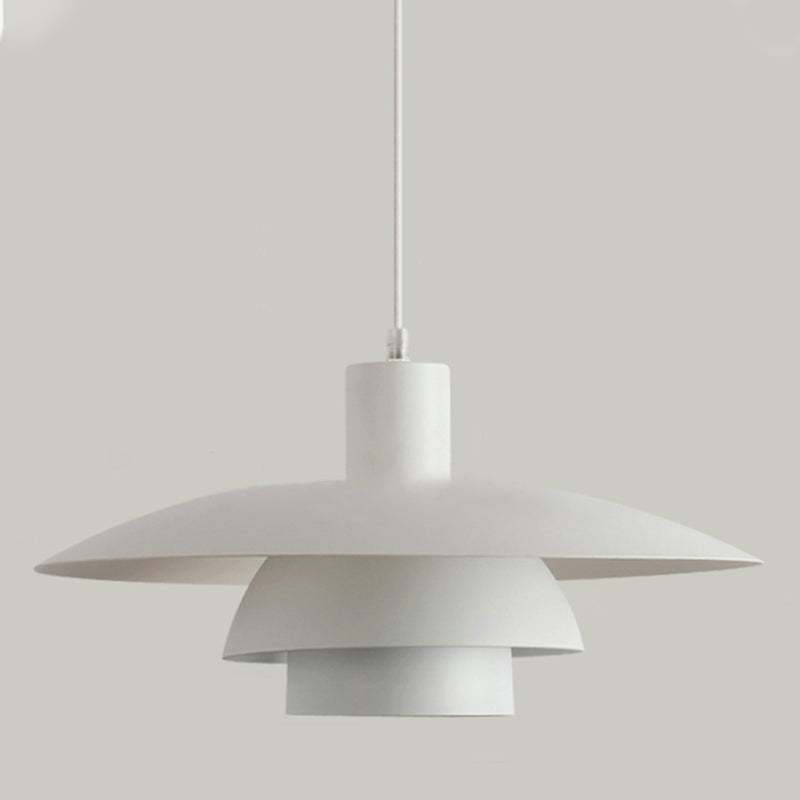 Moderne Noordse macaron hangende lamp Aluminium geometrische hanger licht voor eetkamer