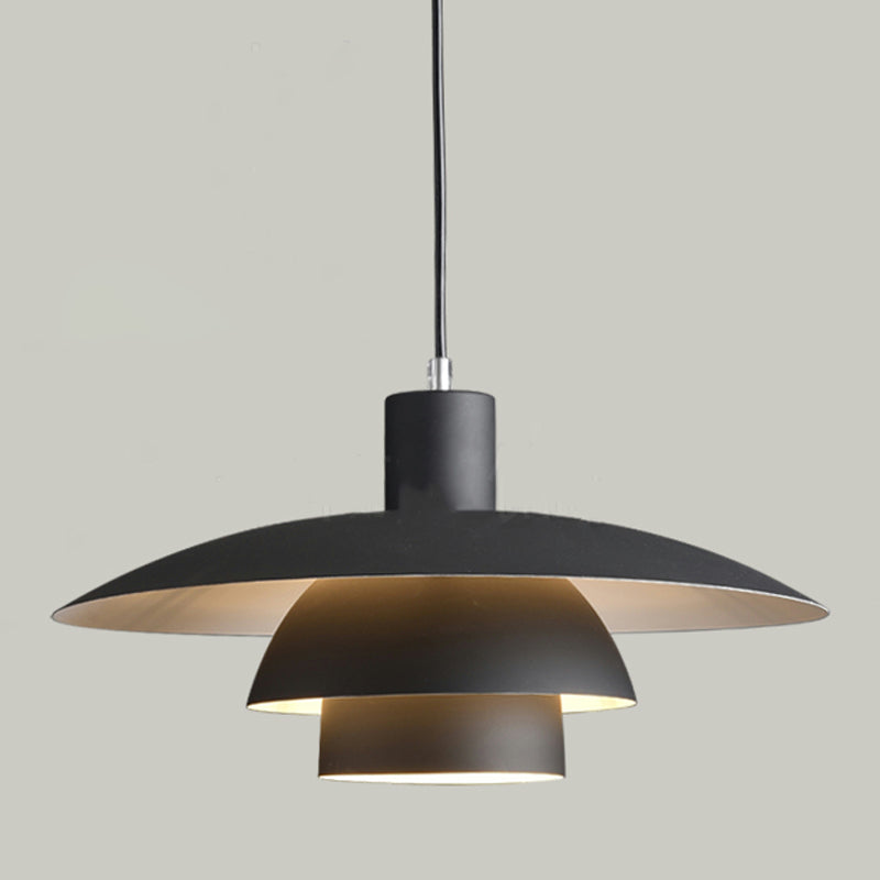 Moderne Noordse macaron hangende lamp Aluminium geometrische hanger licht voor eetkamer